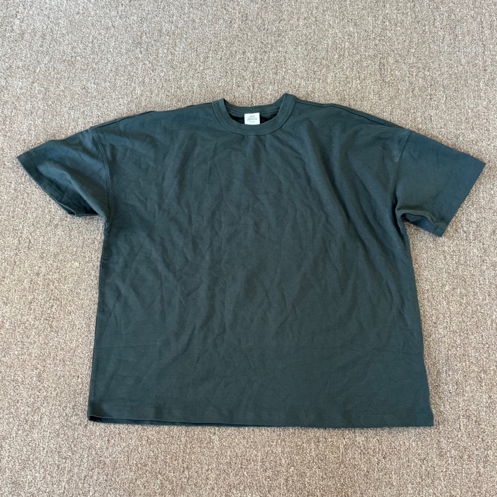 SKIMS Mens Jersey Lounge Relaxed T-Shirt Tint Green TP-TSH-5322M Size M